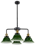 Φωτιστικό Οροφής Nostalgia 00769 4xE27 Φ57x90cm Green-Gold GloboStar