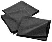 Πετσέτες Φαγητού (Σετ 3τμχ) L-C Mistraline Anthracite 1731234