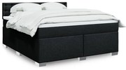 ΚΡΕΒΑΤΙ BOXSPRING ΜΕ ΣΤΡΩΜΑ ΜΑΥΡΟ 180X200 ΕΚ. ΥΦΑΣΜΑΤΙΝΟ 3288283