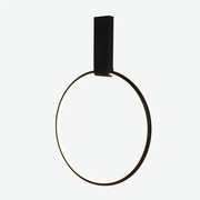 ARTE ILLUMINA ΦΩΤΙΣΤΙΚΟ ΚΡΕΜΑΣΤΟ LED 32W D40*H20cm  ΜΑΥΡΟ 3CCT Eurolamp 144-17030