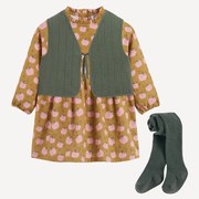 Σετ 3 τεμαχίων: φόρεμα, ζακέτα και καλσόν