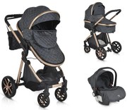 ΠΟΛΥΚΑΡΟΤΣΙ 3 ΣΕ 1 ΜΕ ΚΑΘΙΣΜΑ ΑΥΤΟΚΙΝΗΤΟΥ 0-13KG CANGAROO ALMA BLACK 3800146235468-3