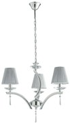 Φωτιστικό Οροφής Orchestra I-Orchestra/3 3xE14 Φ60cm 105cm Chrome Luce Ambiente Design Κρύσταλλο,Μέταλλο