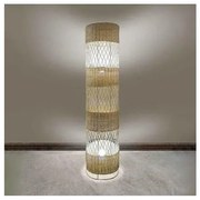 Επιδαπέδιο Φωτιστικό E27 Rattan Φυσικό 124-01246-10 Luma Lighting-124-01246-10-Μπεζ 124-01246-10