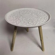 ΒΟΗΘΗΤΙΚΟ ΤΡΑΠΕΖΑΚΙ ΞΥΛΙΝΟ ΛΕΥΚΟ 45x45x43cm|750-40523