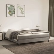 Σκελετός Κρεβατιού Χωρίς Στρώμα Αν. Γκρι 160x200 εκ. Βελούδινο 3120778