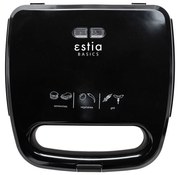 Τοστιερα Black Plus 2 Θέσεων 750W Μαύρη - Estia