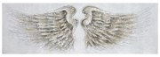FLUGEL 1 ΠΙΝΑΚΑΣ ΚΑΜΒΑΣ ΓΚΡΙ ΜΠΕΖ ΞΥΛΟ ΧΡΥΣΟ 50x150xH3cm - 020058 - 020058