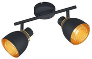 Φωτιστικό Σποτ Δίφωτο 2xE14 10xW28xH20cm Μέταλλο Μαύρο Ματ Trio Lighting RL Punch R80812032