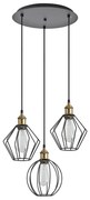 Φωτιστικό Οροφής  SE21-BR-10-3BL-GR12 MAGNUM FLEX Bronze Metal Pendant Black Metal Grid+ - 51W - 100W - 77-8965