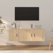 vidaXL Σετ Επίπλων Τηλεόρασης 2 Τεμαχίων Sonoma Δρυς Επεξ. Ξύλο