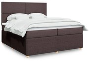 ΚΡΕΒΑΤΙ BOXSPRING ΜΕ ΣΤΡΩΜΑ ΣΚΟΥΡΟ ΚΑΦΕ 200X200 ΕΚ. ΥΦΑΣΜΑΤΙΝΟ 3294459