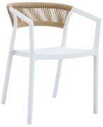 Liberta CONCORD ΚΑΡΕΚΛΑ ΛΕΥΚΟ LATTE 55,5x53,5xH76cm 55,5x53,5xH76cm 27-0233