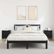 vidaXL Κομοδίνο 2 pcs Μαύρη δρυς 40 x 35 x 50 εκ. Επεξεργασμένο ξύλο