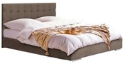 Επενδυμένο Κρεβάτι New Cagliari Fylliana Μπέζ - Καφέ 90x200 εκ. 99x214x115 εκ.