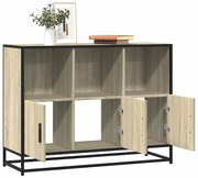 vidaXL Sideboard Sonoma Oak 100x35x76 cm Κατασκευασμένο ξύλο