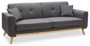 Καναπές - Kρεβάτι Carmelo Ύφασμα Ανθρακί 214x80x86 εκ. 214x80x86 εκ.