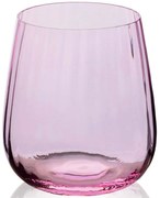 Ποτήρι Νερού 280TMA2011 9x9x10cm 450ml Pink Hermia Γυαλί