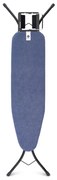 Τραπέζι σιδερώματος Brabantia A 1003325, 110x30 cm, 7 θέσεις ρύθμισης, Σιδεροθήκη, Μπλε