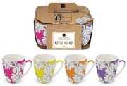 Κούπες Peggy Color (Σετ 4Τμχ) 160202341 350ml Multi Paperproducts Design Bone China