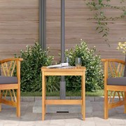 vidaXL Κηπουρική Πλευρικό Τραπέζι Καφέ 45x45x50 εκ Μασίφ Ξύλο Ακακίας