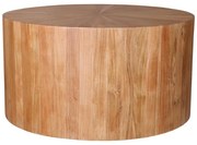 Τραπέζι Osiri ξύλο acacia σε φυσική απόχρωση Φ80x45εκ 80x80x45 εκ.