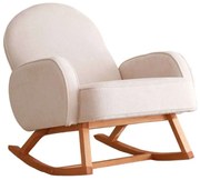 Πολυθρόνα Κουνιστή Yoko 383EVN1104 78x75x91cm White