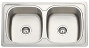 Eco Sink Νεροχύτης Ανοξείδωτος Με 2 Γούρνες