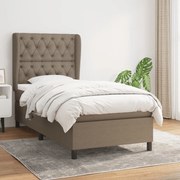 ΚΡΕΒΑΤΙ BOXSPRING ΜΕ ΣΤΡΩΜΑ TAUPE 80X200 ΕΚ. ΥΦΑΣΜΑΤΙΝΟ 3128161