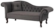 ΑΝΑΚΛΙΝΔΡΟ T.CHESTERFIELD ΓΚΡΙ ΒΕΛΟΥΔΟ NIOVI  ΑΡ.ΜΠΡΑΤΣO 189x61x84Yεκ.