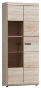 MATIS Βιτρίνα ψηλή επιδαπέδια Δρυς Link 80x194εκ MatisLM153300509