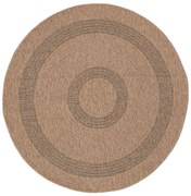 Στρογγυλό Χαλί Καλοκαιρινό (Φ240) Royal Carpet Avanos 8866 Black