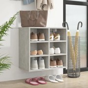 vidaXL Παπουτσοθήκη Γκρι σκυροδέματος 52,5 x 30 x 50 εκ.