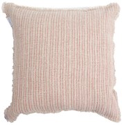 Μαξιλαροθήκη Διακοσμητική 0860006 45x45cm Beige-Red Soulworks 45X45 Λινό