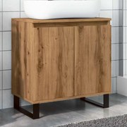 vidaXL Ντουλάπι Μπάνιου Δρυς τεχνίτης 58 x 33 x 60 εκ από Επεξεργ Ξύλο