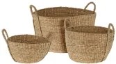 BOX37211 THE NETHERLANDS ΚΑΛΆΘΙΑ BASKET SET ROUND SEAGRASS S3 VM1000040 0/0/0 NEOPORTAL-8720573856188