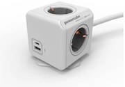 Πολύπριζο 4 θέσεων &amp; 1xUSB/1xUSB-C με καλώδιο 1,5 μέτρo Γκρι 10436/DEEUAC Allocacoc PowerCube-10436/DEEUAC-Γκρι 10436/DEEUAC