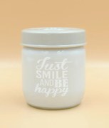 Δοχείο Κουζίνας Γυάλινο 425ml Just Smile Veltihome 21-14635 Grey