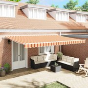 vidaXL Σκηνίτσα Αναδιπλούμενη 500 x 300 εκ κίτρινο και πορτοκαλί
