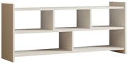Έπιπλο τηλεόρασης Kapri  σε λευκή απόχρωση 120x28x55εκ