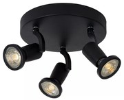 Φωτιστικό Οροφής Lucide 11903-15-30 JASTER-LED Μαύρο Ματ (Black Mat) 2700 K