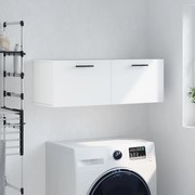 vidaXL Ντουλάπι Τοίχου Λευκό 100x36,5x35 εκ. από Επεξεργασμένο Ξύλο