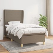 ΚΡΕΒΑΤΙ BOXSPRING ΜΕ ΣΤΡΩΜΑ TAUPE 100 X 200 ΕΚ. ΥΦΑΣΜΑΤΙΝΟ 3128345