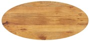 vidaXL Επιφάνεια Τραπεζιού Οβάλ 140x50x2,5 εκ. Μασίφ Ξύλο Μάνγκο