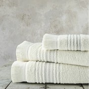 Πετσέτες Allora (Σετ 3τμχ) Light Beige Nima Σετ Πετσέτες 70x140cm 100% Βαμβάκι