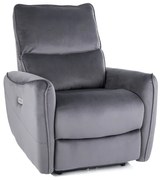 FOTEL ROZKŁADANY ZEFIR VELVET SZARY BLUVEL 14 DIOMMI-80-3838