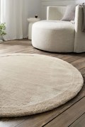Χαλί Heaven 802/46 Dove Beige Gofis Home 150X150cm Round
