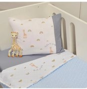 Κουβέρτα κούνιας διπλής όψης 100Χ140 Minky Sophie La Girafe σχ 501