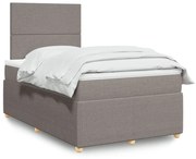 ΚΡΕΒΑΤΙ BOXSPRING ΜΕ ΣΤΡΩΜΑ TAUPE 120X190 ΕΚ. ΥΦΑΣΜΑΤΙΝΟ 3291992