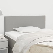 vidaXL Κεφαλάρι Κρεβατιού Ανοιχτό Γκρι 100x5x78/88 εκ. Υφασμάτινο